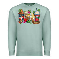 Seafoam dominican republic coffee cups Premium Sweatshirt - Zillion Design Studio