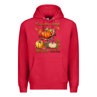 Cardinal pumpkin kisses harvest wishes Premium Hoodie - BundleAndBundleShop