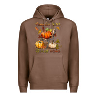 Chestnut pumpkin kisses harvest wishes Premium Hoodie - BundleAndBundleShop