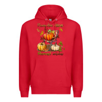 Red pumpkin kisses harvest wishes Premium Hoodie - BundleAndBundleShop