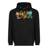 Black western rodeo coffee cup Heavyweight Hoodie - texasbilliewilder