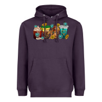 Plum western rodeo coffee cup Heavyweight Hoodie - texasbilliewilder
