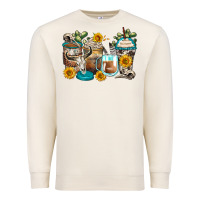 Sandshell bull skull coffee cups Premium Sweatshirt - Zillion Design Studio