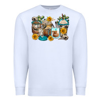 White bull skull coffee cups Premium Sweatshirt - Zillion Design Studio