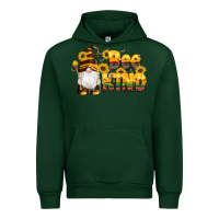 Forest Green western bee kind gnomes bee honey sunflowers leopard serape Urban Hoodie - Artiststas
