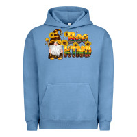 Pigment Pebble Blue western bee kind gnomes bee honey sunflowers leopard serape Urban Hoodie - Artiststas