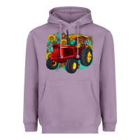 Lavender western tractor Heavyweight Hoodie - texasbilliewilder