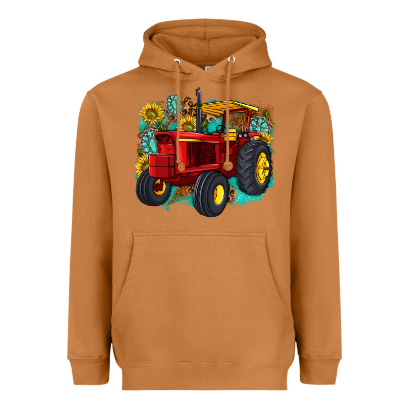 Western Tractor Heavyweight Hoodie by texasbilliewilder | Teevron
