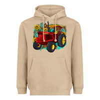 Mushroom western tractor Heavyweight Hoodie - texasbilliewilder