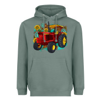 Sage western tractor Heavyweight Hoodie - texasbilliewilder