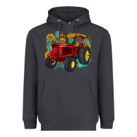 Smoke western tractor Heavyweight Hoodie - texasbilliewilder