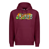 Burgundy soccer coffee cups Premium Hoodie - Jasminsmagicworld