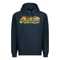 Navy soccer coffee cups Premium Hoodie - Jasminsmagicworld