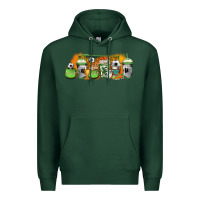 Sports Green soccer coffee cups Premium Hoodie - Jasminsmagicworld