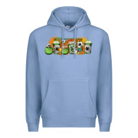 Colony Blue soccer coffee cups Premium Hoodie - Jasminsmagicworld