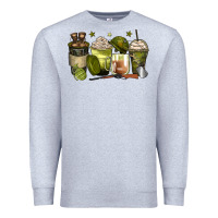 Heather Grey army coffee cups Premium Sweatshirt - Zillion Design Studio