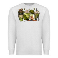Oatmeal Heather army coffee cups Premium Sweatshirt - Zillion Design Studio