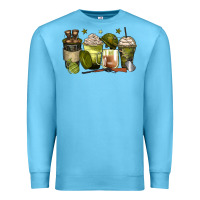 Ocean Blue army coffee cups Premium Sweatshirt - Zillion Design Studio