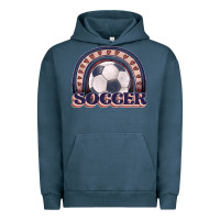 Pigment Midnight Navy soccer rainbow Urban Hoodie - JahusDesignShop