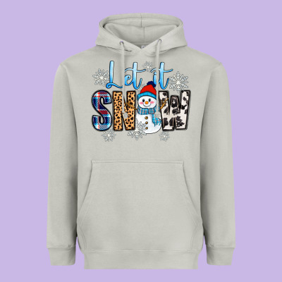 Let It Snow Heavyweight Hoodie Designed By Zillion Design Studio