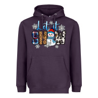 Plum let it snow Heavyweight Hoodie - Zillion Design Studio
