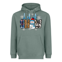 Sage let it snow Heavyweight Hoodie - Zillion Design Studio