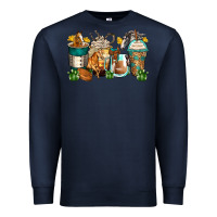 Navy horses coffee cups Premium Sweatshirt - Zillion Design Studio