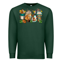 Sports Green horses coffee cups Premium Sweatshirt - Zillion Design Studio