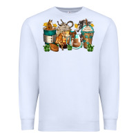 White horses coffee cups Premium Sweatshirt - Zillion Design Studio