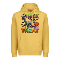 Antique Gold trick rawr treat Premium Hoodie - BundleAndBundleShop