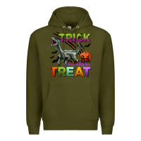 Army Green trick rawr treat Premium Hoodie - BundleAndBundleShop