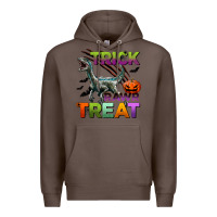 Coffee trick rawr treat Premium Hoodie - BundleAndBundleShop