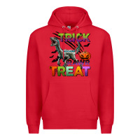 Red trick rawr treat Premium Hoodie - BundleAndBundleShop