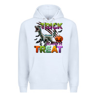 White trick rawr treat Premium Hoodie - BundleAndBundleShop