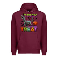 Burgundy trick rawr treat Premium Hoodie - BundleAndBundleShop