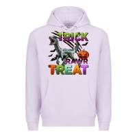 Lilac trick rawr treat Premium Hoodie - BundleAndBundleShop