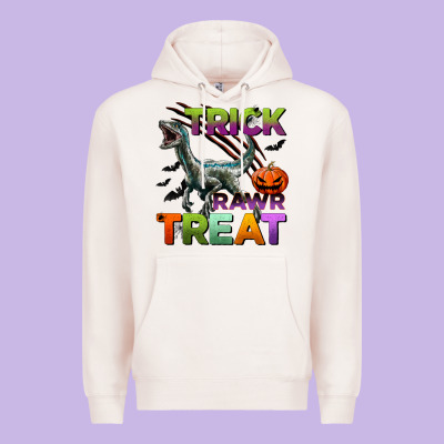 Trick Rawr Treat Premium Hoodie Designed By Bundleandbundleshop