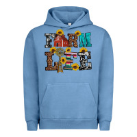 Pigment Pebble Blue western farm life Urban Hoodie - Artiststas