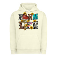 Pigment Pistachio western farm life Urban Hoodie - Artiststas