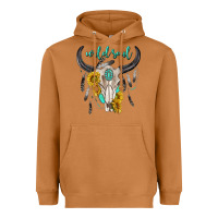 Meerkat wild soul boho bull skull Heavyweight Hoodie - texasbilliewilder
