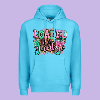 Loaded Tea Junkie Premium Hoodie Designed By Jasminsmagicworld
