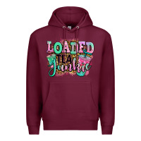 Burgundy loaded tea junkie Premium Hoodie - Jasminsmagicworld