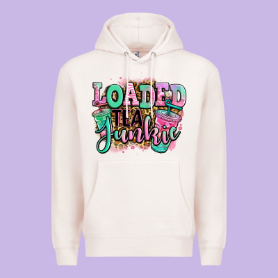 Loaded Tea Junkie Premium Hoodie Designed By Jasminsmagicworld