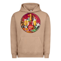 Pigment Burro christmas champagne bottle and champagne's Urban Hoodie - AdoDesignShop