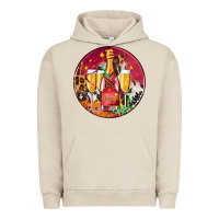 Pigment French Oak christmas champagne bottle and champagne's Urban Hoodie - AdoDesignShop