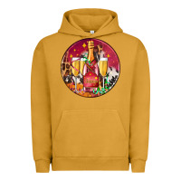 Pigment Peanut Butter christmas champagne bottle and champagne's Urban Hoodie - AdoDesignShop