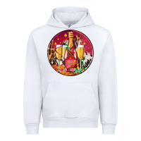 White christmas champagne bottle and champagne's Urban Hoodie - AdoDesignShop