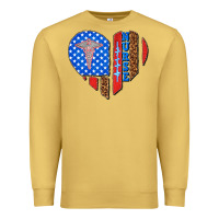 Antique Gold 4th of july nurse heart flag Premium Sweatshirt - texasbilliewilder