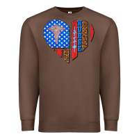 Chestnut 4th of july nurse heart flag Premium Sweatshirt - texasbilliewilder