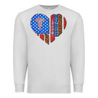 Dove Grey 4th of july nurse heart flag Premium Sweatshirt - texasbilliewilder